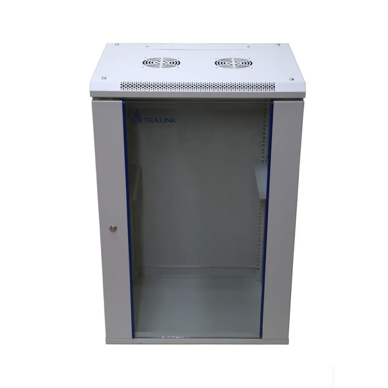 Extralink 15U 600x600 Grey Wall-Mounted Rack Cabinet - Image 2
