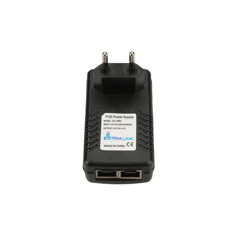 Extralink POE-12-12W PoE Adaptörü, 12V, 1A, 12W, Priz için Düz Giriş - Görsel 3
