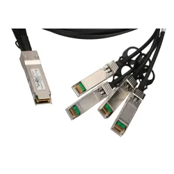 Extralink QSFP+ DAC Kabel, DAC, 40Gbps zu 4x 10Gbps 3m, 30AWG - Bild 2