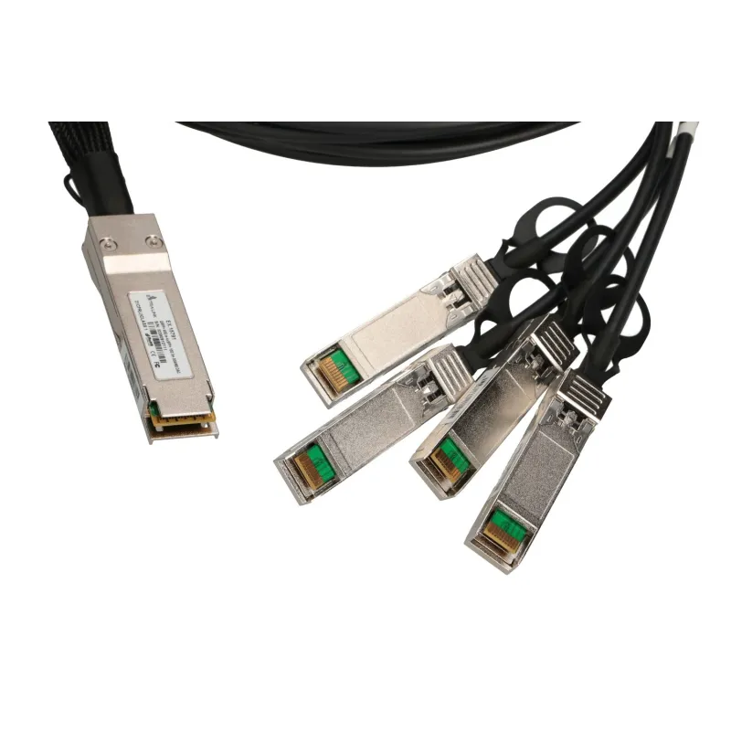 Кабель QSFP+ Extralink QSFP+ DAC, DAC, 40Gbps до 4x 10Gbps 3m, 30AWG - Изображение 2