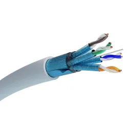 Cable de red trenzado Extralink CAT6A FTP (F/FTP) V2 Interior, 500M LSZH - Imagen 2