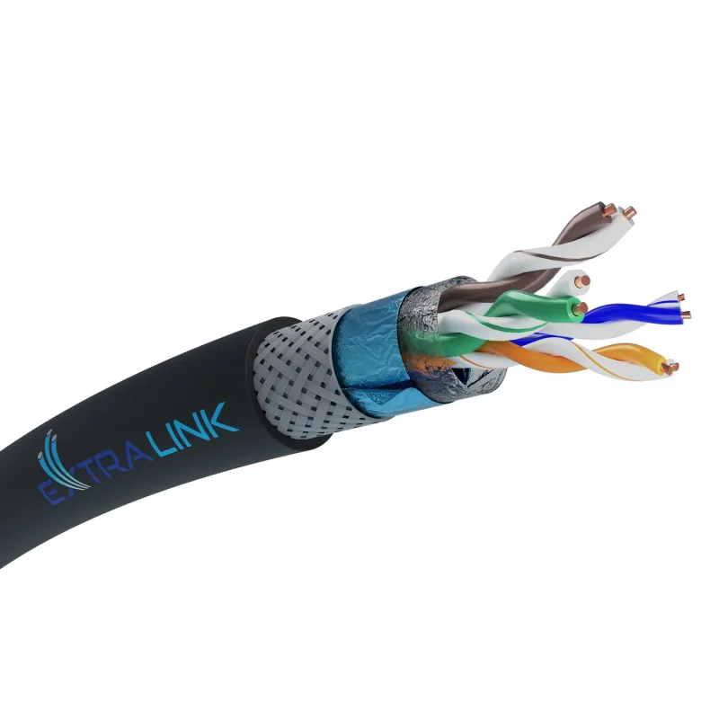 Extralink CAT5E SFTP (SF/UTP) V2 Outdoor Ethernet Cable, 305M - Image 2