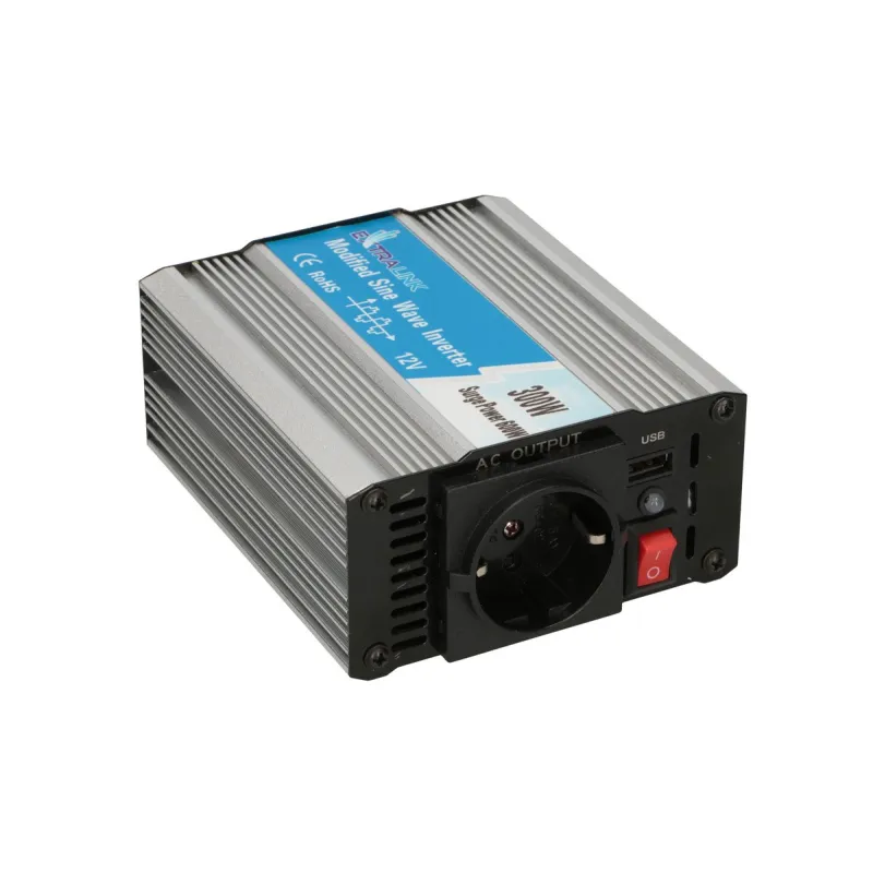 Conversor de Tensão Extralink OPIM-300W, Inversor de Carro 12V, 300W Seno Modificado - Imagem 2