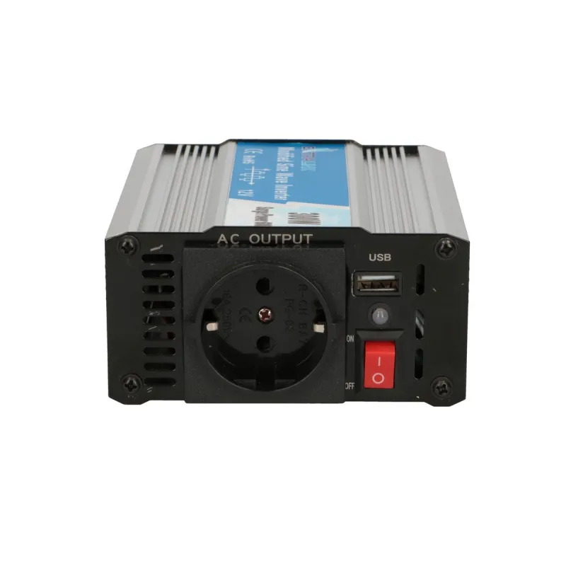 Extralink OPIM-300W Voltaj Dönüştürücü, 12V Araç İnvertörü, 300W Modifiye Sine Dalga - Görsel 6