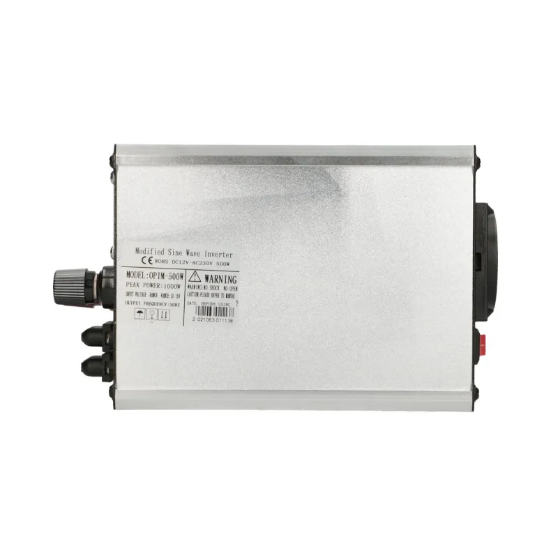 Extralink OPIM-500W | Przetwornica napięcia | samochodowa 12V, 500W modyfikowany sinus, USB-A, USB Typ C - Zdjęcie 4