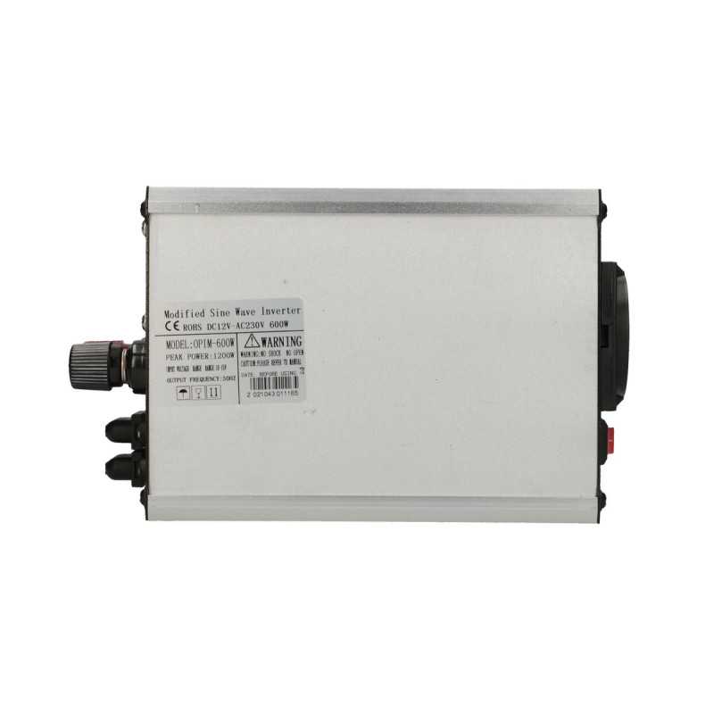 Extralink OPIM-600W Gerilim Dönüştürücü, Araç 12V, 600W Modifiye Sinüs - Görsel 4