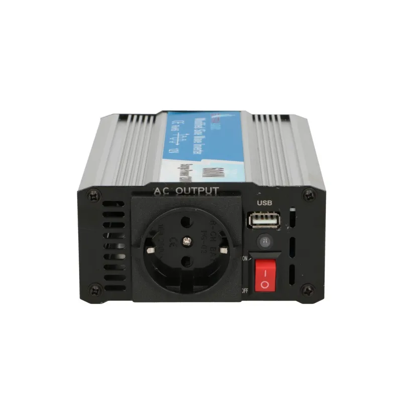 Extralink OPIM-600W | Przetwornica napięcia | samochodowa 12V, 600W modyfikowany sinus, USB-A, USB Typ C - Zdjęcie 6