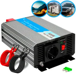 Extralink OPIP-600W Inverter, Car 12V, 600W Pure Sine Wave