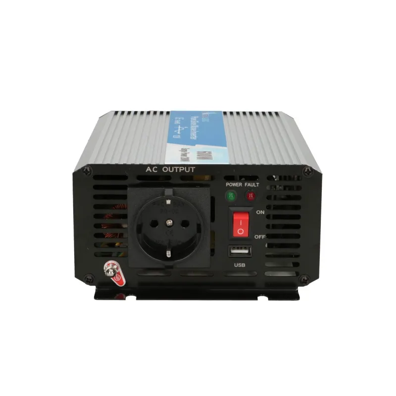 Инвертор Extralink OPIP-600W, автомобильный 12V, 600W чистая синусоида - Изображение 2