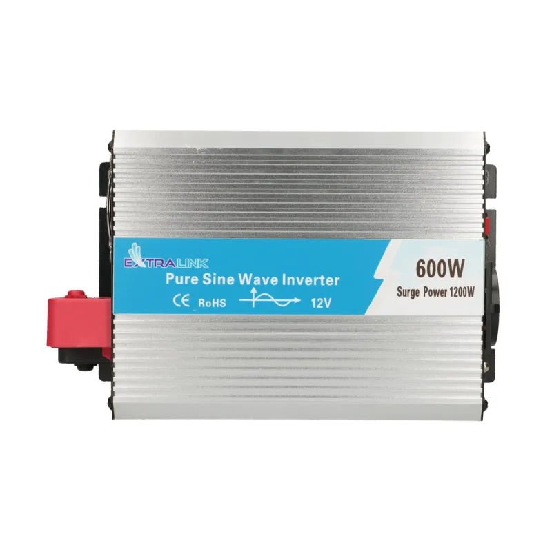 Инвертор Extralink OPIP-600W, автомобильный 12V, 600W чистая синусоида - Изображение 3