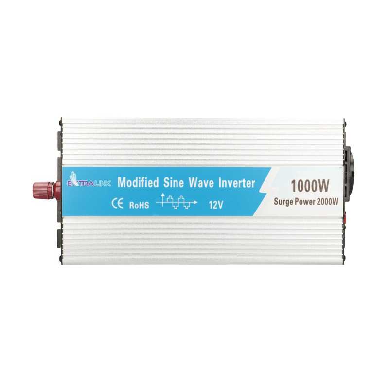 Extralink OPIM-1000W | Przetwornica napięcia | samochodowa 12V, 1000W modyfikowany sinus, USB-A, USB Typ C - Zdjęcie 3