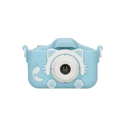 Digitální fotoaparát Extralink Kids Camera H27 Dual Modrý, 1080P 30fps, 2.0" Displej - Obrázek 3