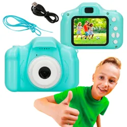 Extralink Kids Camera H20 Blue, 1080P 30fps, 2.0" Display