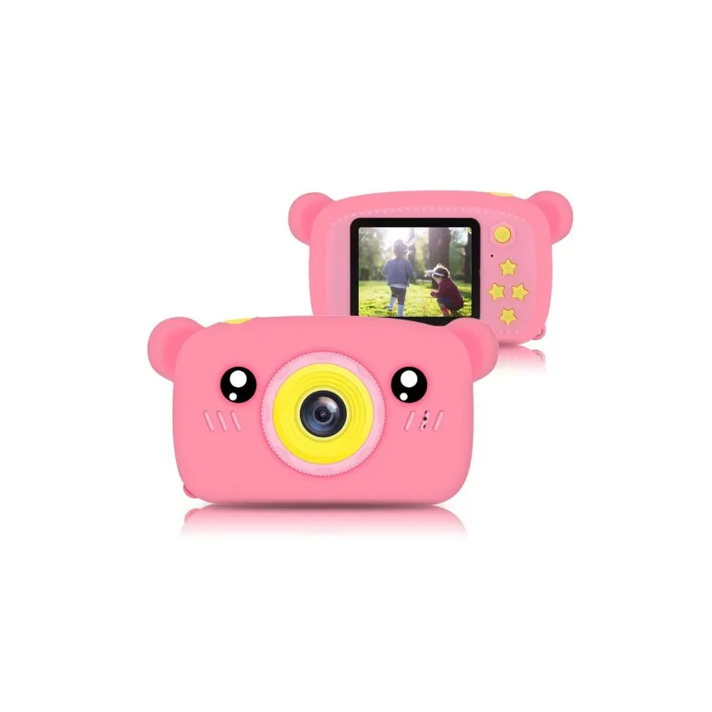 Extralink Kids Camera H25 Różowy | Aparat cyfrowy | 1080P 30fps, wyświetlacz 2.0" - Zdjęcie 3