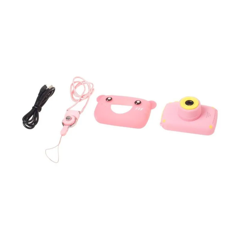 Digitální fotoaparát Extralink Kids Camera H25 Růžový, 1080P 30fps, displej 2.0" - Obrázek 4