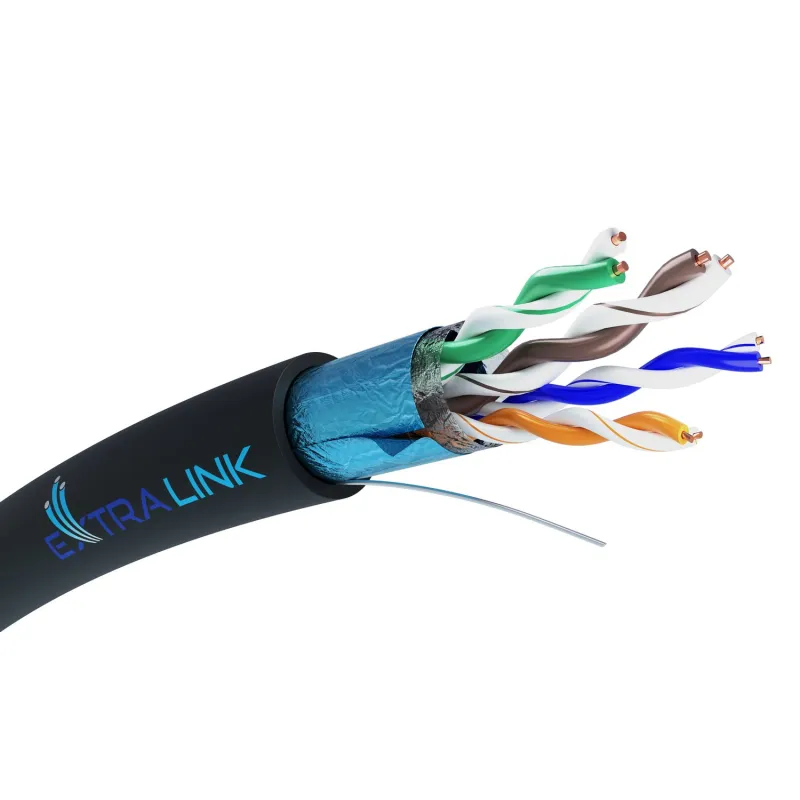 Extralink CAT5E FTP (F/UTP) Outdoor with gel | Twisted pair | 100M - Image 2