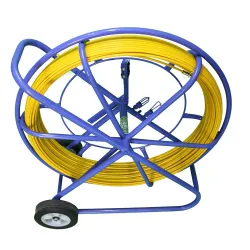 Vara de Empurrar Cabos Extralink 9mm 300m, Fibra de Vidro FRP, Diâmetro 9mm, Comprimento 300m, Amarelo - Imagem 4