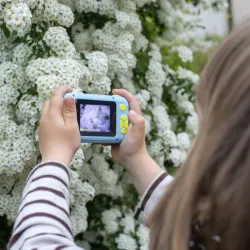 Lente para selfies, 1080P, Cámara Digital para Niños con Pantalla de 2.0" Extralink H135 Azul - Imagen 7