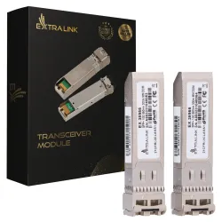 Extralink SFP+ Module 10G 2-pack, 10Gbps, LC/UPC, 850nm,...
