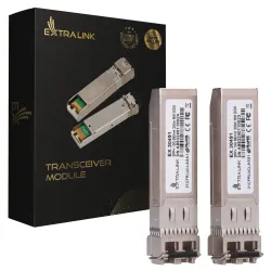 Módulo SFP+ Extralink SFP+ 10G 2-pack, 10Gbps, 850nm,...
