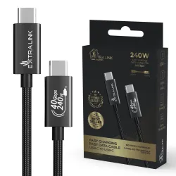 Kabel Extralink Smart Life USB Type-C na Type-C pletený...