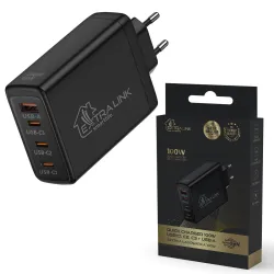 Extralink Akıllı Hayat Hızlı Şarj Cihazı 100W GaN, 3x...