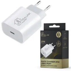 Carregador Rápido Extralink Smart Life 20W, USB-C
