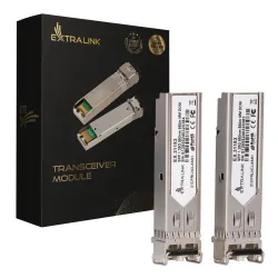 Extralink SFP 1.25G Module 2-pack, 1.25Gbps, LC/UPC,...
