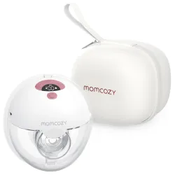 Bomba de Leite Elétrica Momcozy M5 Simples Vermelha, 160ml