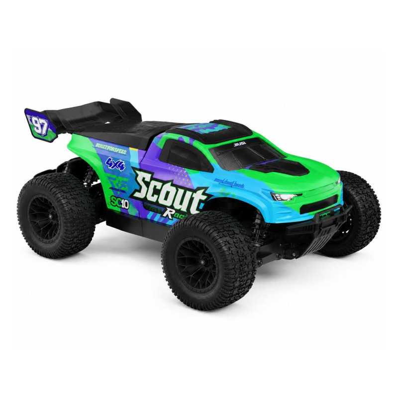 EXTRALINK RC SC10 SAMOCHÓD ZDALNIE STEROWANY 1/10 BRUSHLESS 4WD EXTREME TRUCK ZIELONY - Imagem 3