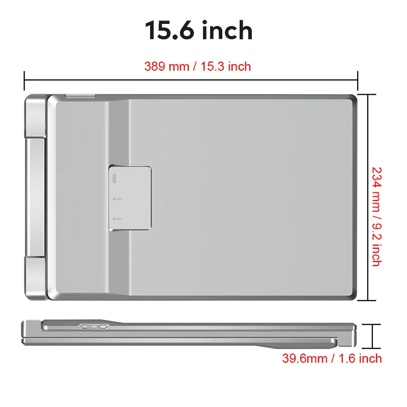 Extralink SmartLife S10 15.6" , monitores portátiles para laptop, 2 monitores, IPS, 1920x1080 - Imagen 4