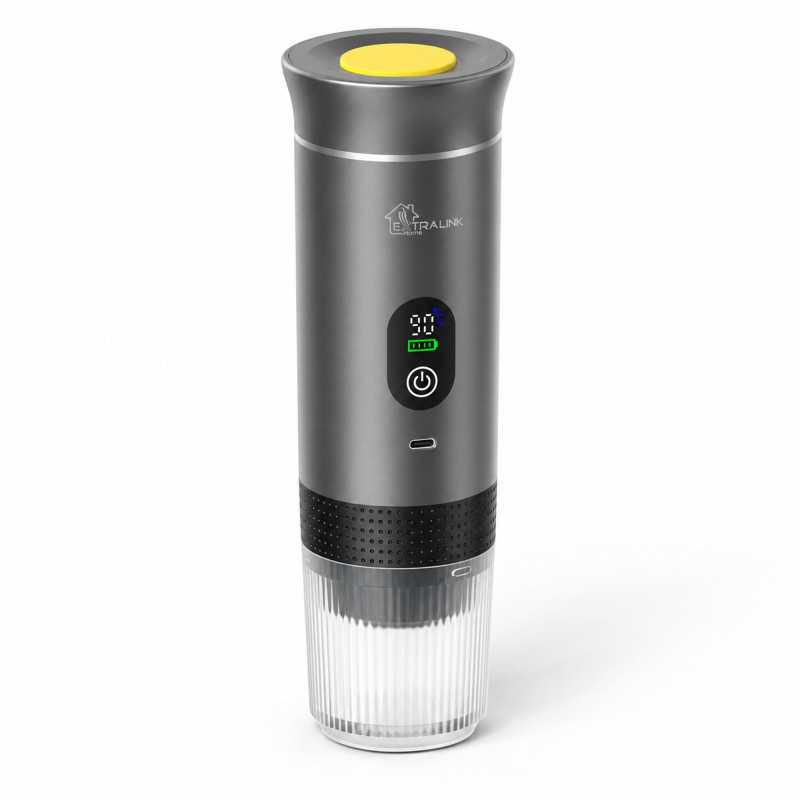 Extralink, Home Espresso2Go Macchina da caffè portatile a pressione, Grigio - Immagine 2