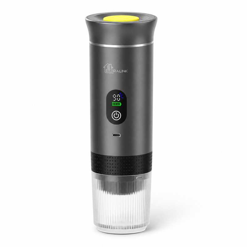 Extralink, Home Espresso2Go Macchina da caffè portatile a pressione, Grigio - Immagine 3