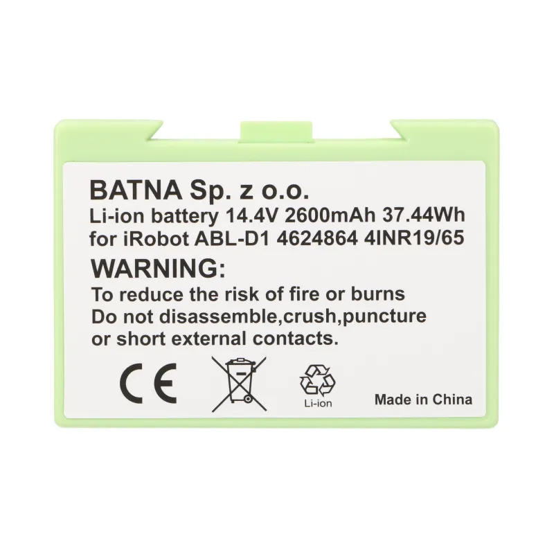 ROOMBA E5 E6 I7 14.4V 2600MAH ROBOT SI aspiratör PİLİ - Görsel 6