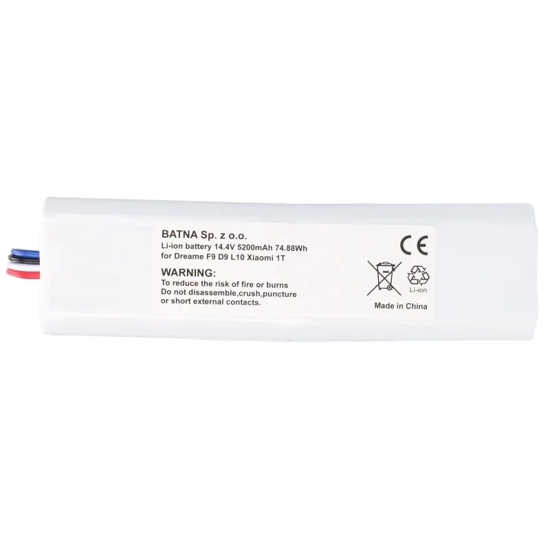 Bateria DREAME F9/D9/D9 PRO/D9 MAX/L10 PRO ROBOT/XIAOMI 1T 14.4V 5200mAh - Imagem 6