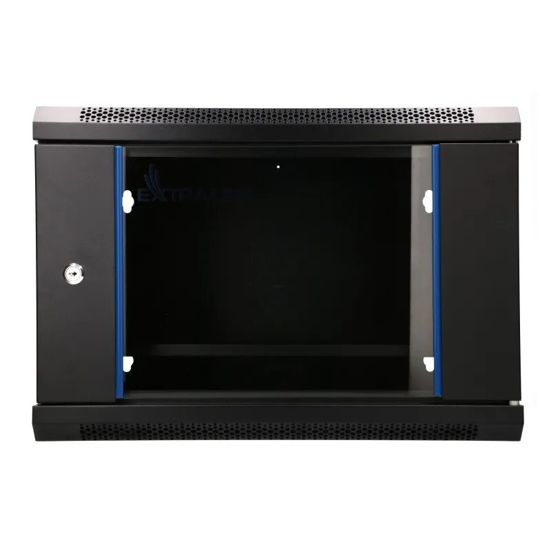 Extralink Lite 6U 530x400 Negra, armario rack, montado en la pared, estante incluido - Imagen 2