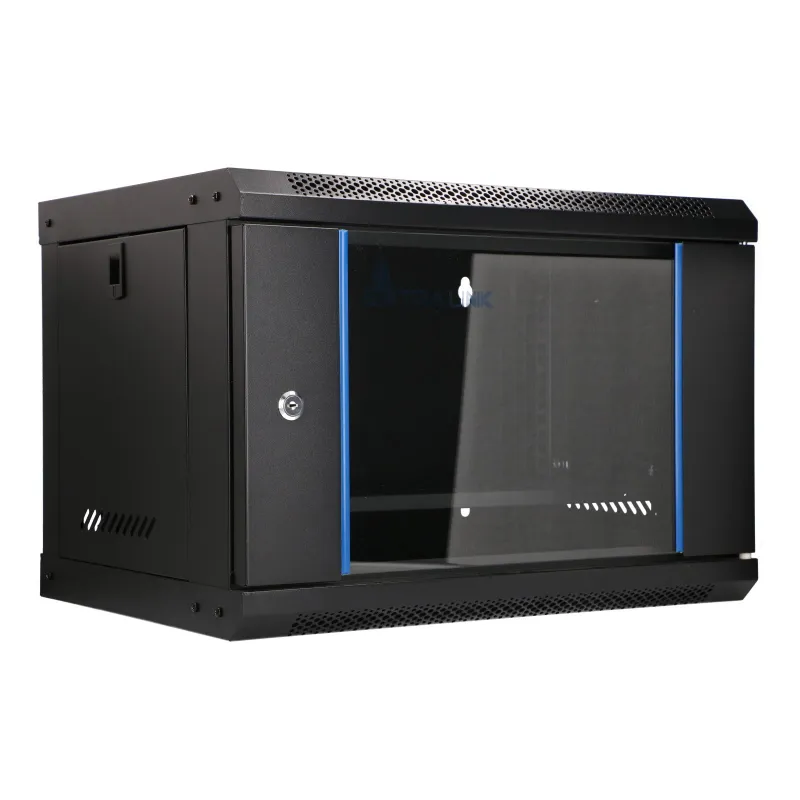 Extralink Lite 6U 530x400 Black, rack cabinet, wall-mounted, shelf included - Image 8