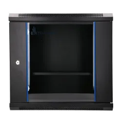 Extralink Lite 9U 530x400 Negra, armario rack, montado en la pared, estante incluido - Imagen 2
