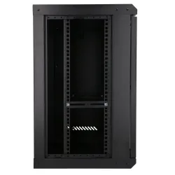 Extralink Lite 12U 530x400 Czarna | Szafa rack | montowana na ścianie, półka w zestawie - Zdjęcie 4