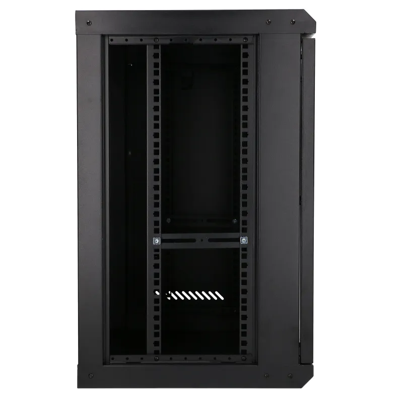 Extralink Lite 12U 530x400 Czarna | Szafa rack | montowana na ścianie, półka w zestawie - Zdjęcie 4
