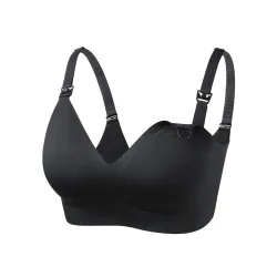 Momcozy YN21 (XL) | Seamless nursing bra | Black