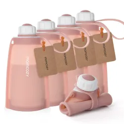Momcozy MS013 5 pcs | Silicone breast milk storage bags |...