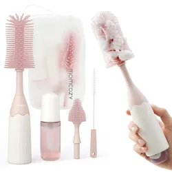 Momcozy LS002 Pink | Bottle Cleaning Set |