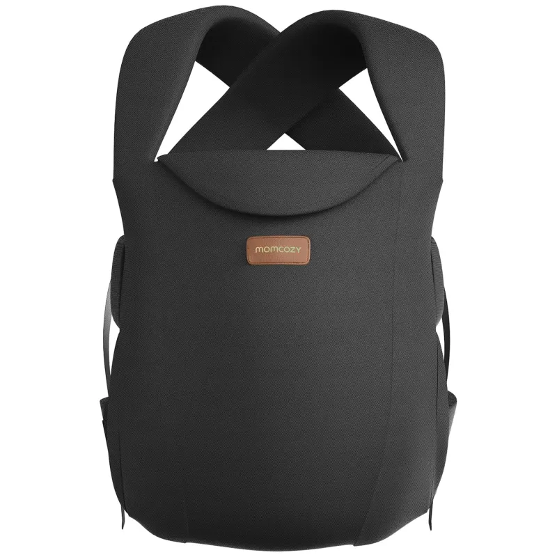 Momcozy CB002 WeeSnug Newborn Carrier Cotton Black | Носилка для новорождённых | Чёрная, хлопковая, эргономичная