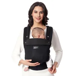 MOMCOZY BABY CARRIER NEWBORN TO TODDLER AIR MESH BLACK