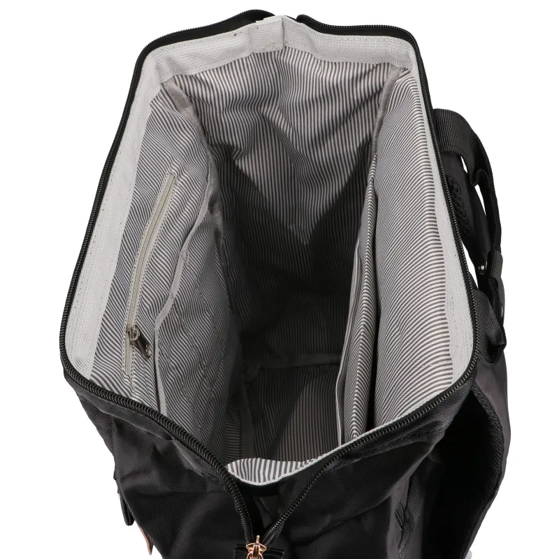 BLACK FOREST TORBA PLECAK KABINOWY PODRÓŻNY 40X30X15 CM + KOSMETYCZKA - KM02 CZARNY - Immagine 7