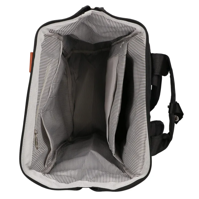 BLACK FOREST TORBA PLECAK KABINOWY PODRÓŻNY 40X30X15 CM + KOSMETYCZKA - KM02 CZARNY - Immagine 8