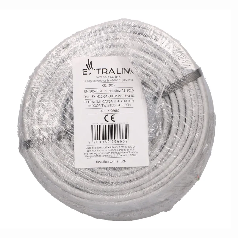 EXTRALINK CAT6A UTP (U/UTP) INDOOR TWISTED PAIR 50M - Görsel 3