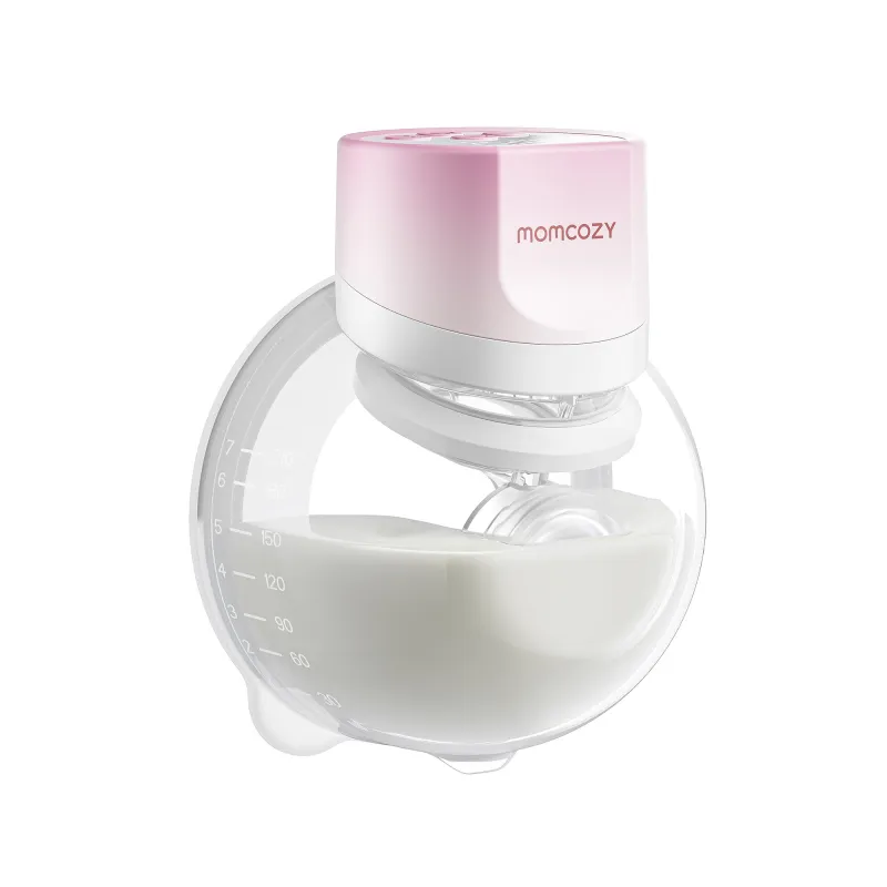 MOMCOZY S12 Pro Quick, Milchpumpe in Muschelform, kabellos, einzeln, Farbe rosa - Bild 2