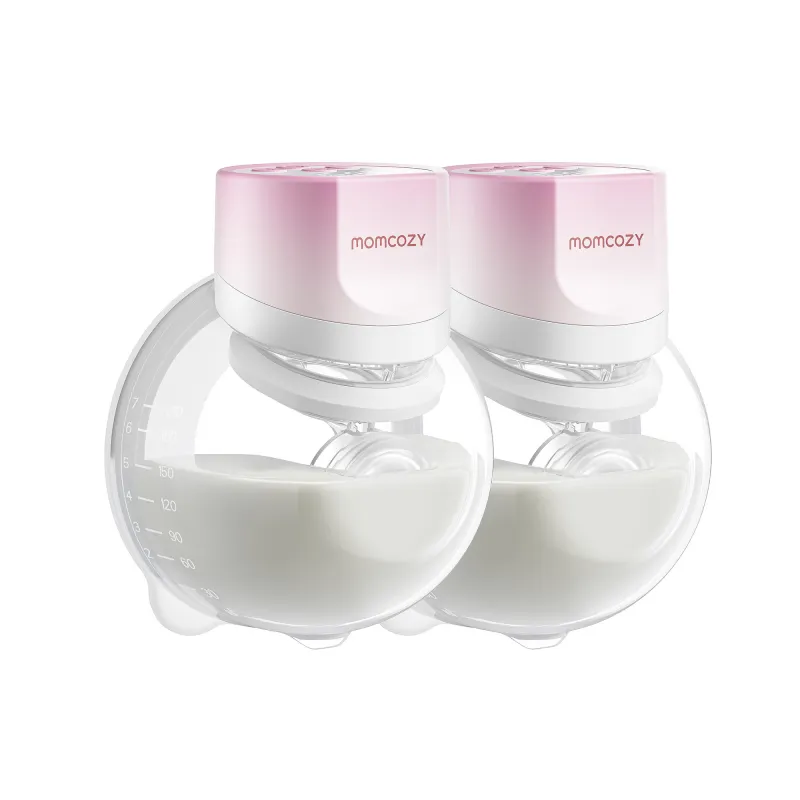 Momcozy S12 Pro Quick Pink Double Pack | Bomba tira-leite em concha | Sem fios, duplo, cor rosa - Imagem 2